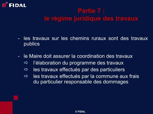 Le statut des chemins ruraux - AMF53