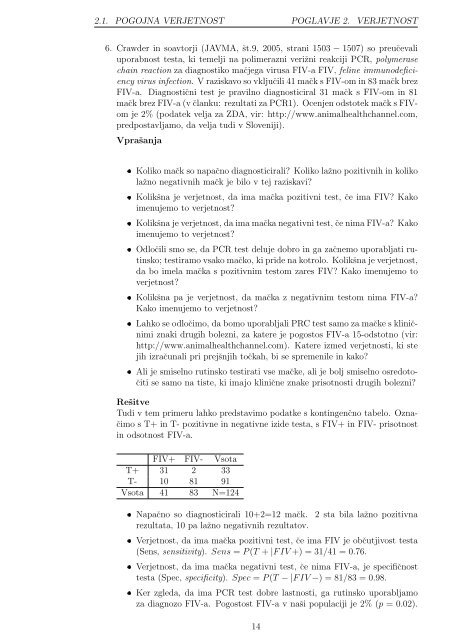 Naloge iz biostatistike