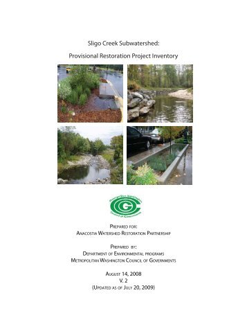 Sligo Creek Subwatershed - Anacostia Watershed Network