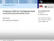 Comparison of OBD Scan-Tool diagnostics based on SAE ... - ASAM