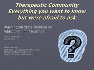Therapeutic Community Everything you want to know but ... - CASAT