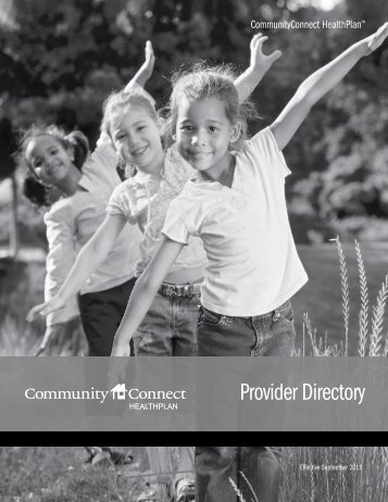 primary care providers - CommunityConnect HealthPlan ...