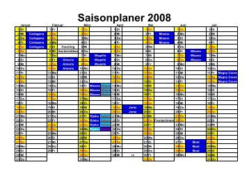 Saisonplaner 2008 - Rehm Race Days