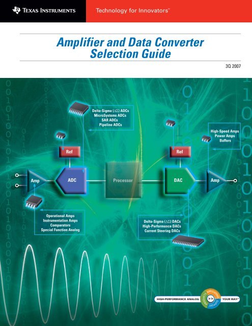 Amplifier and Data Converter Selection Guide (Rev. B