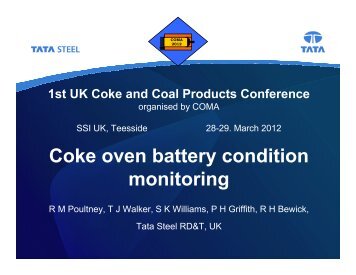 Coke oven battery condition monitoring - Coke Oven Managers ...