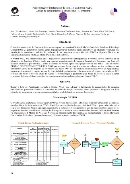 GestÃƒÂ£o por Processos - Centro de ComputaÃƒÂ§ÃƒÂ£o - Unicamp