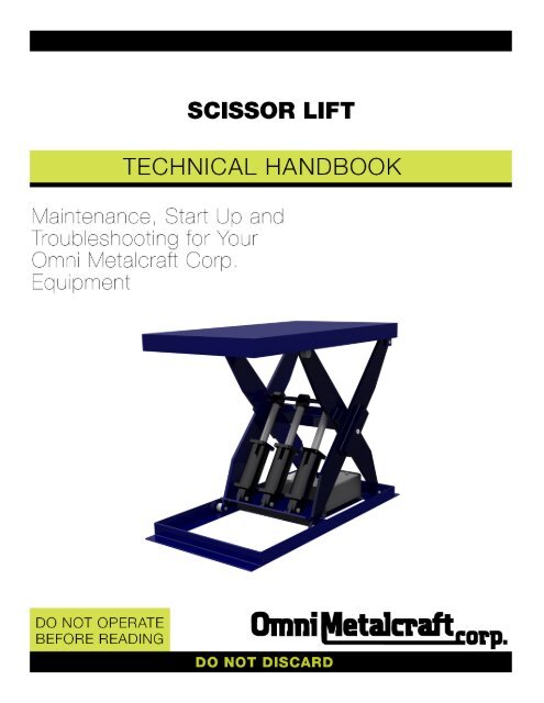 Scissor Lift Technical Handbook.pdf - Omni Metalcraft Corp.