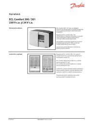 ECL Comfort 300 / 301 230 V c.a. Åi 24 V c.a. - Danfoss ÃncÄlzire ...