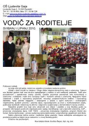 svibanj, lipanj 2010 - Osnovna Å¡kola Ljudevita Gaja ZapreÅ¡iÄ