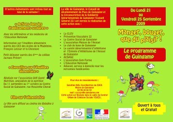 brochure mangerbouger.indd - Pays de Guingamp