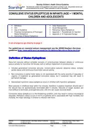 convulsive status epilepticus in infants (age > 1 month)