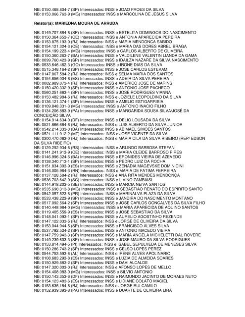 Pauta da 2Âª CAJ dos dias 19 e 20/03/2012 - MinistÃ©rio da ...