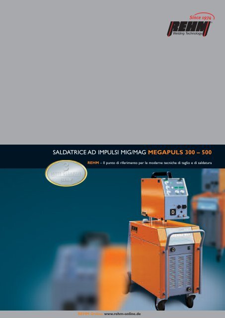 SALDATRICE AD IMPULSI MIG/MAG MEGAPULS 300 Ã¢Â€Â“ 500 - Rehm