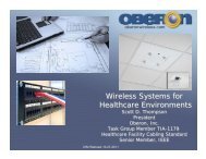 Wireless Systems for Healthcare Environments ... - Oberon Inc.