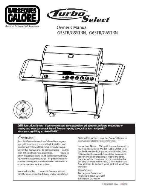 Turbo bbq clearance parts