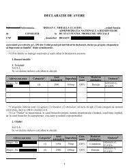 Hoisan Mihaela - AdministraÅ£ia NaÅ£ionalÄ a Rezervelor de Stat