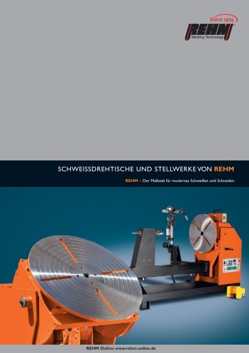 schweissdrehtische - Rehm  GmbH  u. Co KG