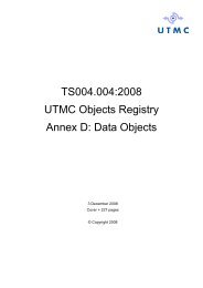 Annex D to TS004.004:2008 - UTMC - UK.COM