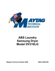 ABS Laundry Samsung Dryer Model DV316LG - Thank you for ...