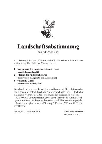 Landschaftsabstimmung - Gemeinde Davos