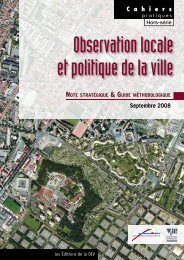 Observation locale et politique de la ville - I-Ville - DÃ©lÃ©gation ...