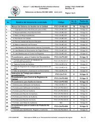 ANEXO 7 LISTA MAESTRA DE DOCUMENTOS INTERNOS ...