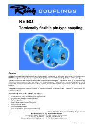 REIBO Torsionally flexible pin-type coupling - Reich-Kupplungen