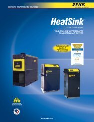 ZEKS HeatSink 75-2400 Refrig Dryers - Compressed Air Systems, Inc.