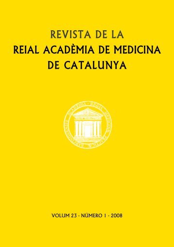 Volum 23 - Num. 1 - AcadÃ¨mia de Medicina de Catalunya