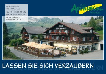 unser Hausprospekt - Arvenbüel Hotel in 8873 Amden SG