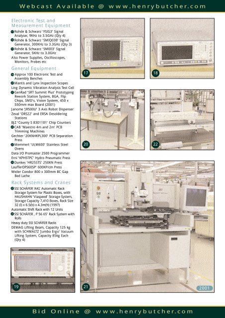 Live Auction with Webcast Facilities Fuji Surface Mount PCB ...