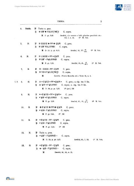 Corpus Nummorum Italicorum Vol. I - Portale Numismatico dello Stato