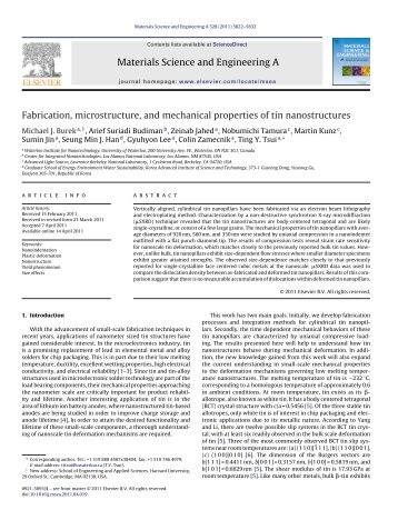 Fabrication, microstructure, and mechanical properties of tin ...