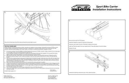 Prorac systems upright bike carrier sale