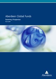 Aberdeen Global Funds - Aberdeen Asset Management