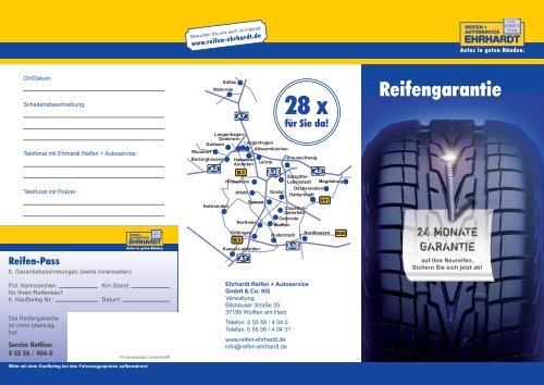 Reifengarantie - Ehrhardt Reifen und Autoservice GmbH & Co. KG