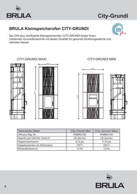 Grundofen-Heiztüren - BRULA GmbH