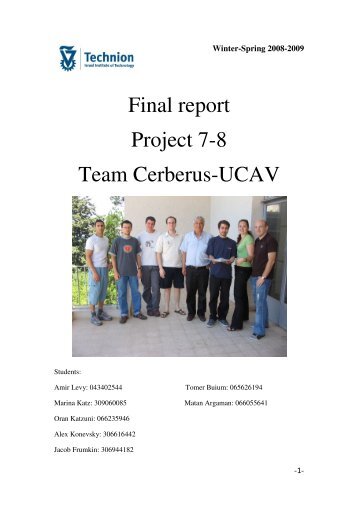 Final report Project 7-8 Team Cerberus-UCAV - aero.com