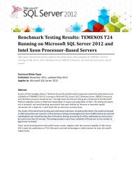 TEMENOS T24, Microsoft SQL Server 2012, and ... - TechNet Blogs