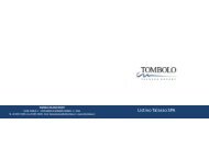 Listino Spa e Talassoterapia - Tombolo Talasso Resort