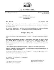 Notice of Sale - Harley Davidson Motorcycles - City of Largo