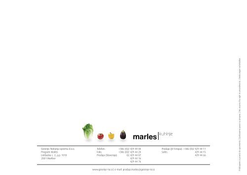 Marles - Kuhinje 2007 - 21092007.indd - Gorenje
