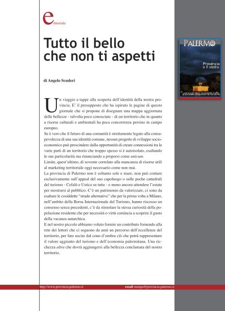 Tutto il bello che non ti aspetti - Provincia di Palermo