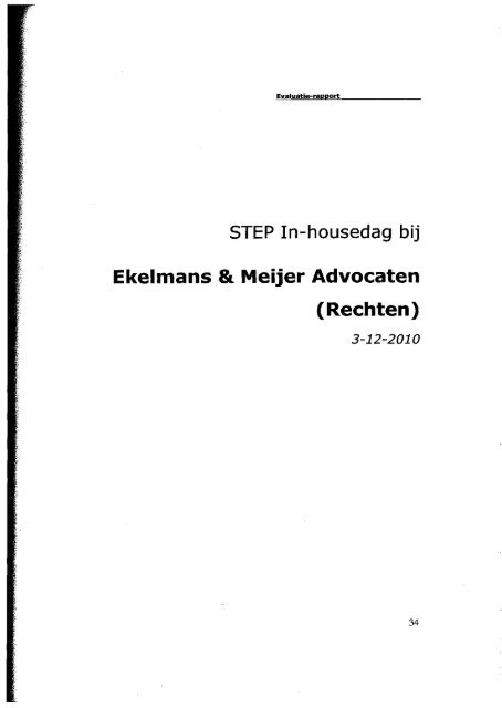 Evaluatierapport - Ekelmans en Meijer Advocaten