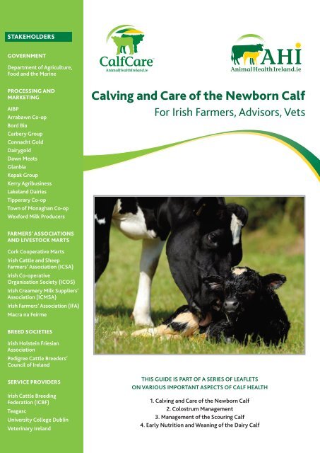 Calving and Care of the Newborn Calf - Animal Health Ireland