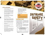 Earthquake brochure - ODPEM