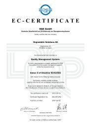 EC-CERTIFICATE - Degradable Solutions AG