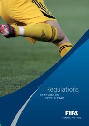 Regulations on the Status and Transfer of Players - FIFA.com