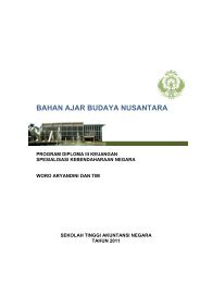 bahan ajar budaya nusantara - Sekolah Tinggi Akuntansi Negara