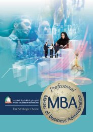 MBA Program Brochure - Higher Colleges of Technology
